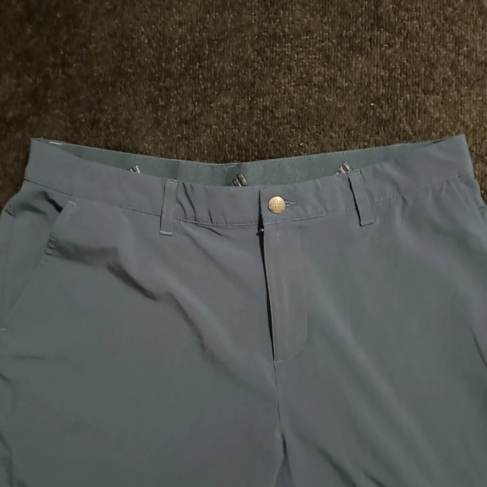 Adidas Shorts Mens Size 34 Primegreen Golf‎ Flat Front Blue Performance Stretch
